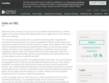 Tablet Screenshot of jobs.uel.ac.uk